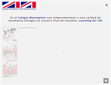 Tablet Screenshot of colegiomontepinar.com
